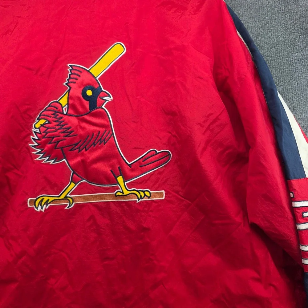 Starter St Louis Cardinals MLB Baseball Jacket‎ Windbreaker Red Mens XXL